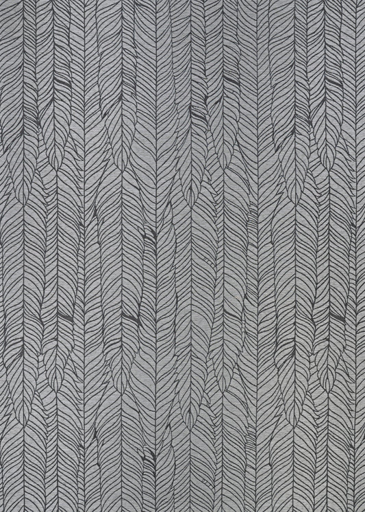 Couristan Dolce Majorelle Silver-Black Rug 5'3" x 7'6"