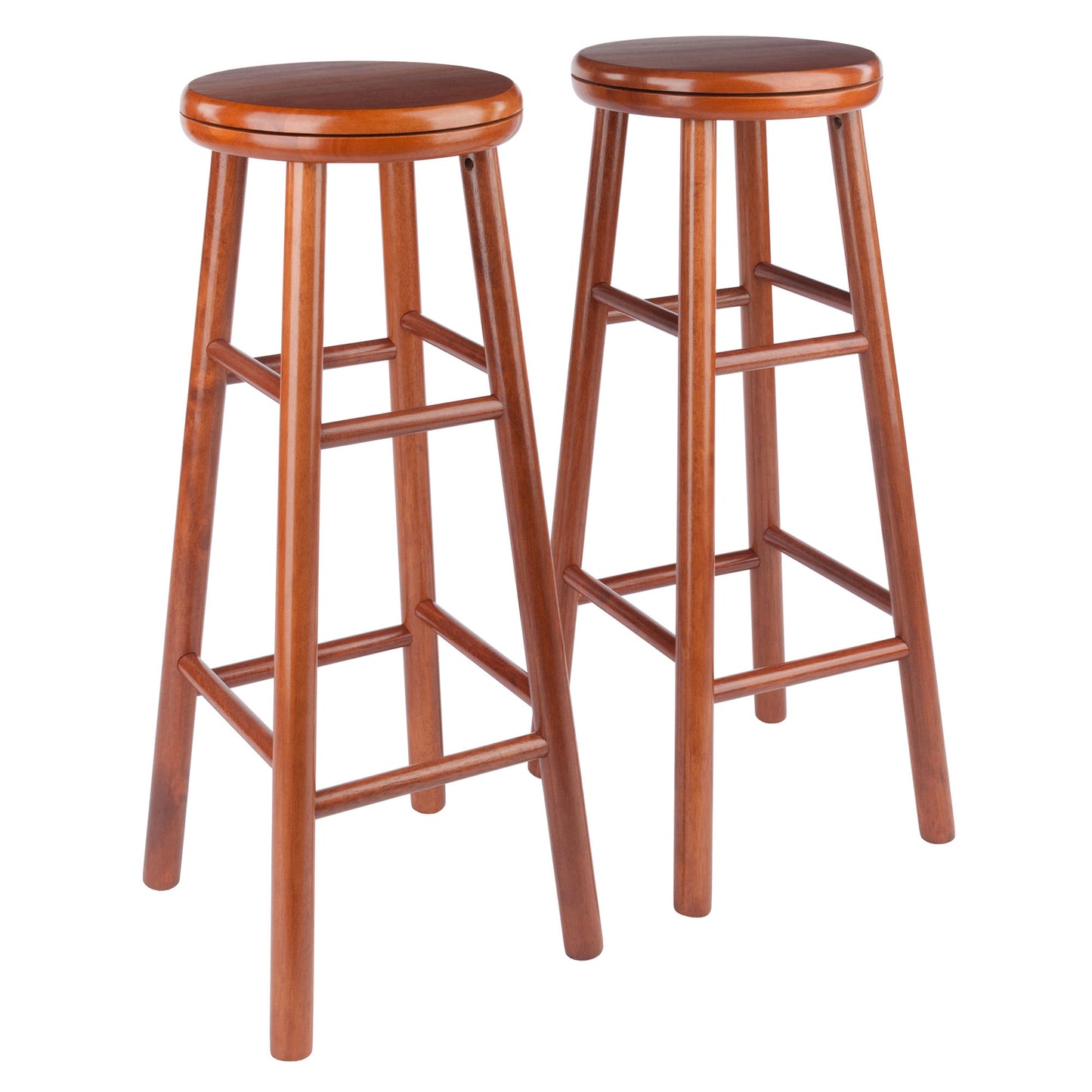 Oakley Swivel Seat Bar Stools, 2-Pc Set, Cherry