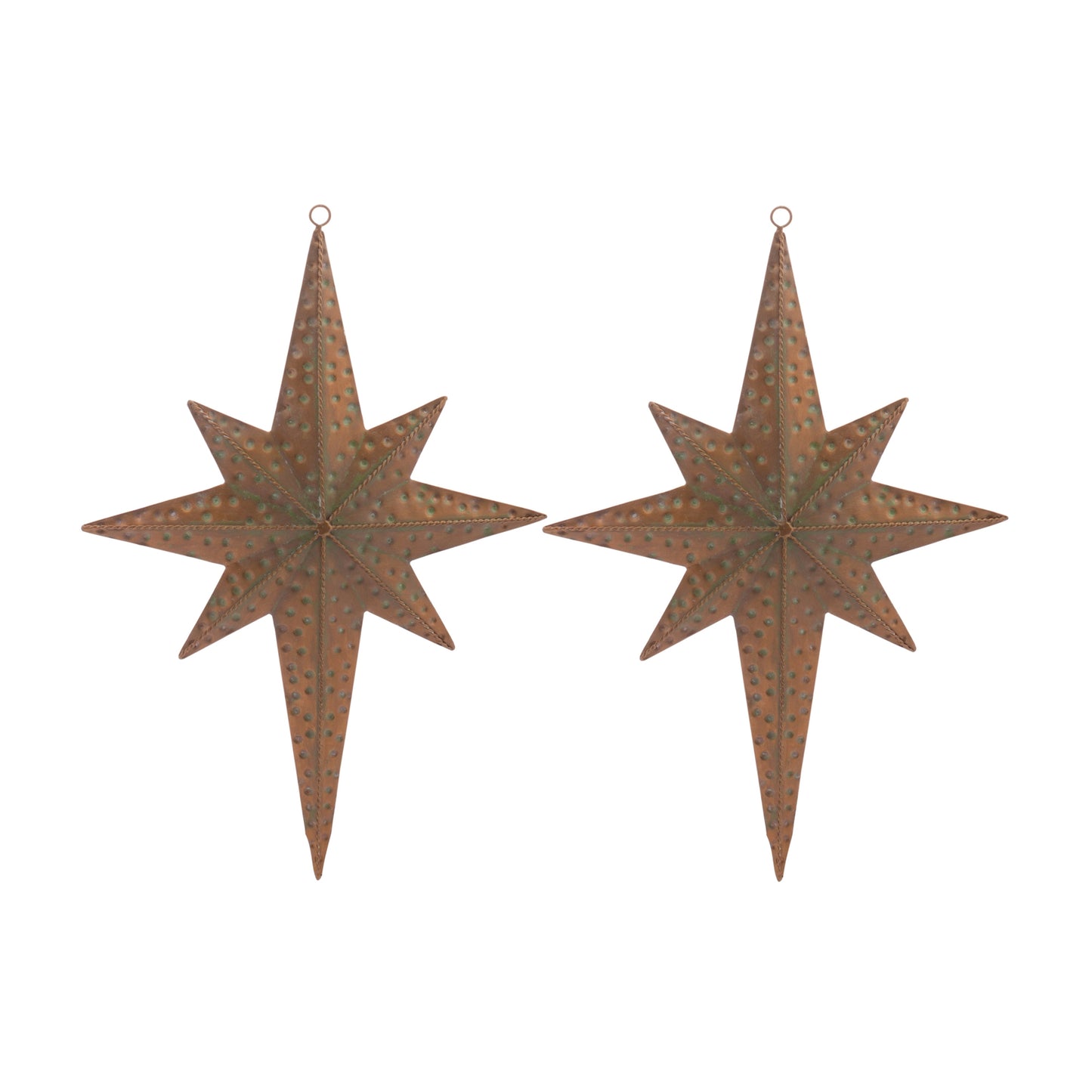 Star Ornament (Set Of 2) 18.75"H Metal
