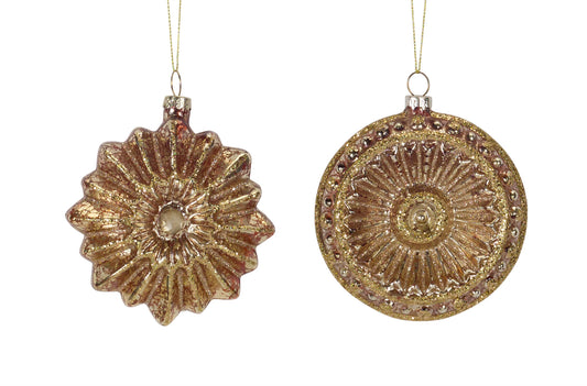 Ornament (Set Of 12) 4.5"H, 4.75"H Glass