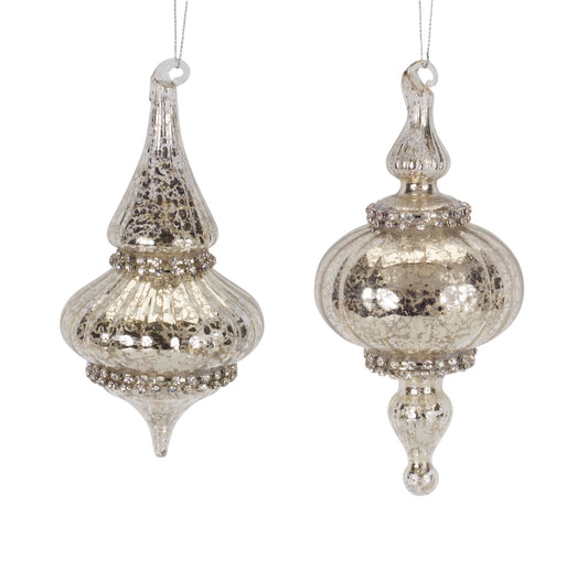 Drop (Set Of 6) 6.5"H, 7"H Glass