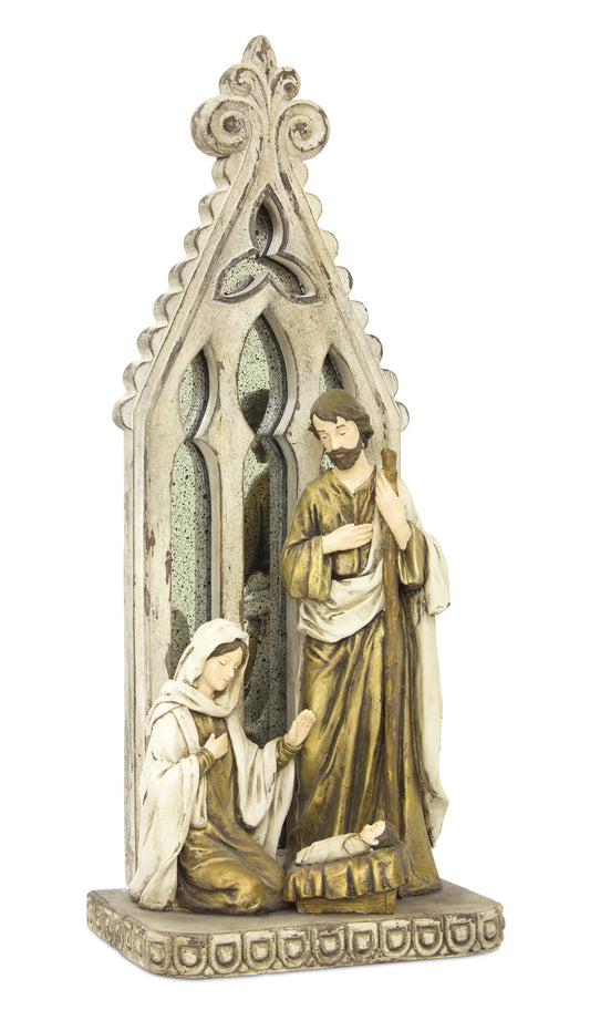 Holy Family With Arch 19.25"H Resin