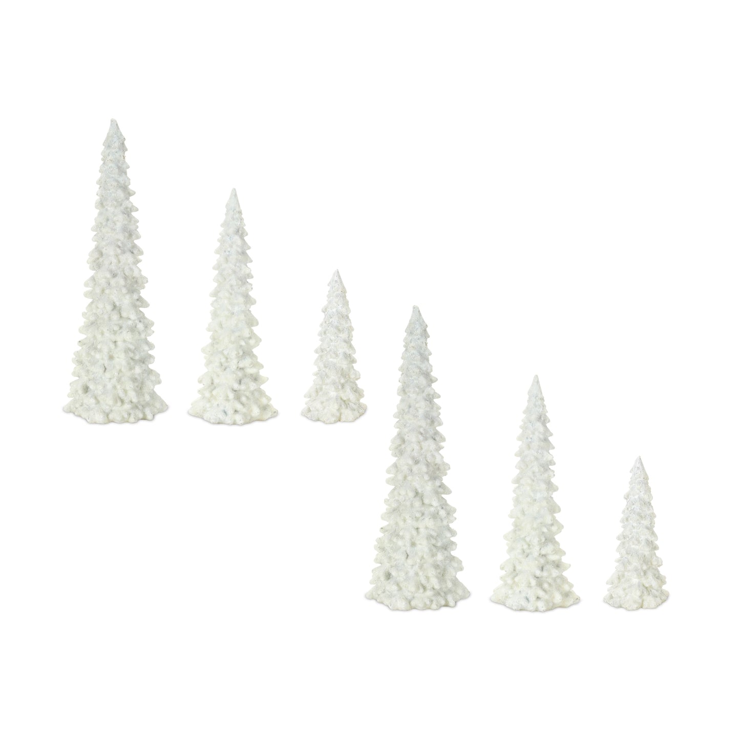 Tree (Set Of 6) 5.75"H, 9"H, 11.5"H Resin