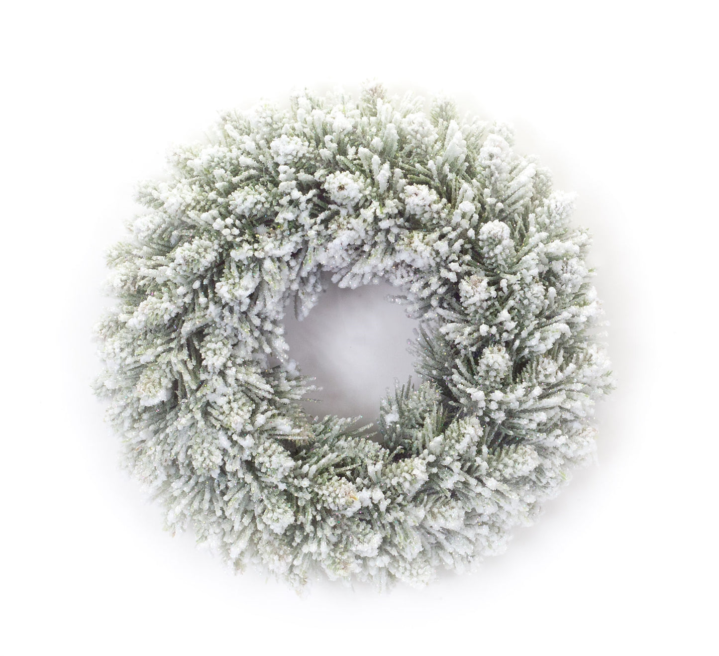 Flocked Candle Ring (Set Of 2) 11"D Plastic (Fits A 3" Candle)