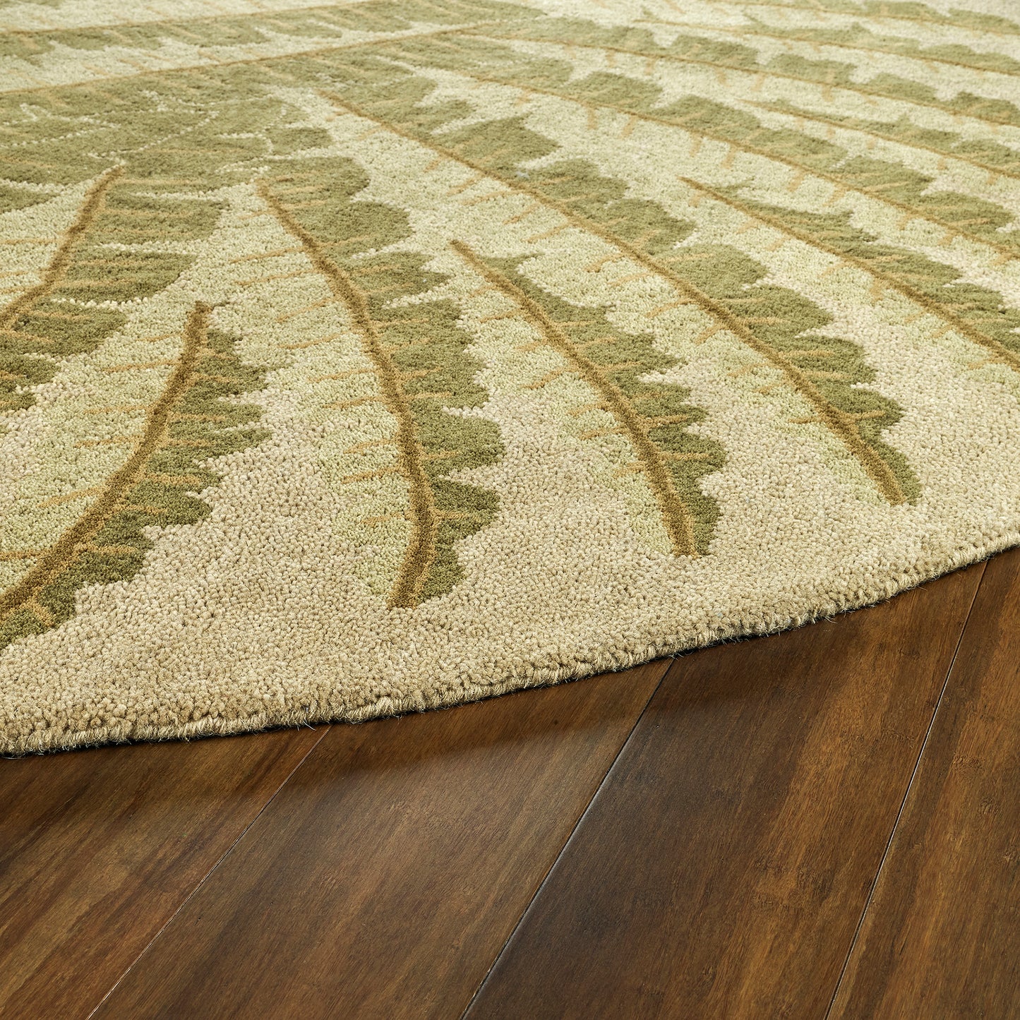 Kaleen Tara Rounds Collection Dark Gold Area Rug 7'9" x 7'9"