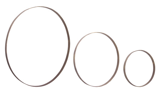 Rings (Set Of 3) 12"D, 17.75"D, 26"D Iron, Bronze