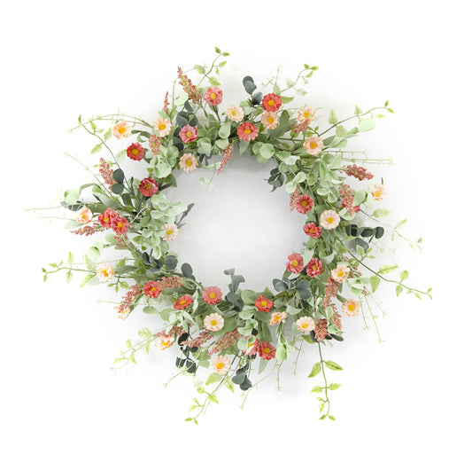 Mini Daisy Wreath 24"D Eva/Plastic