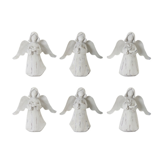 Angel (Set Of 6) 6.25"H Resin