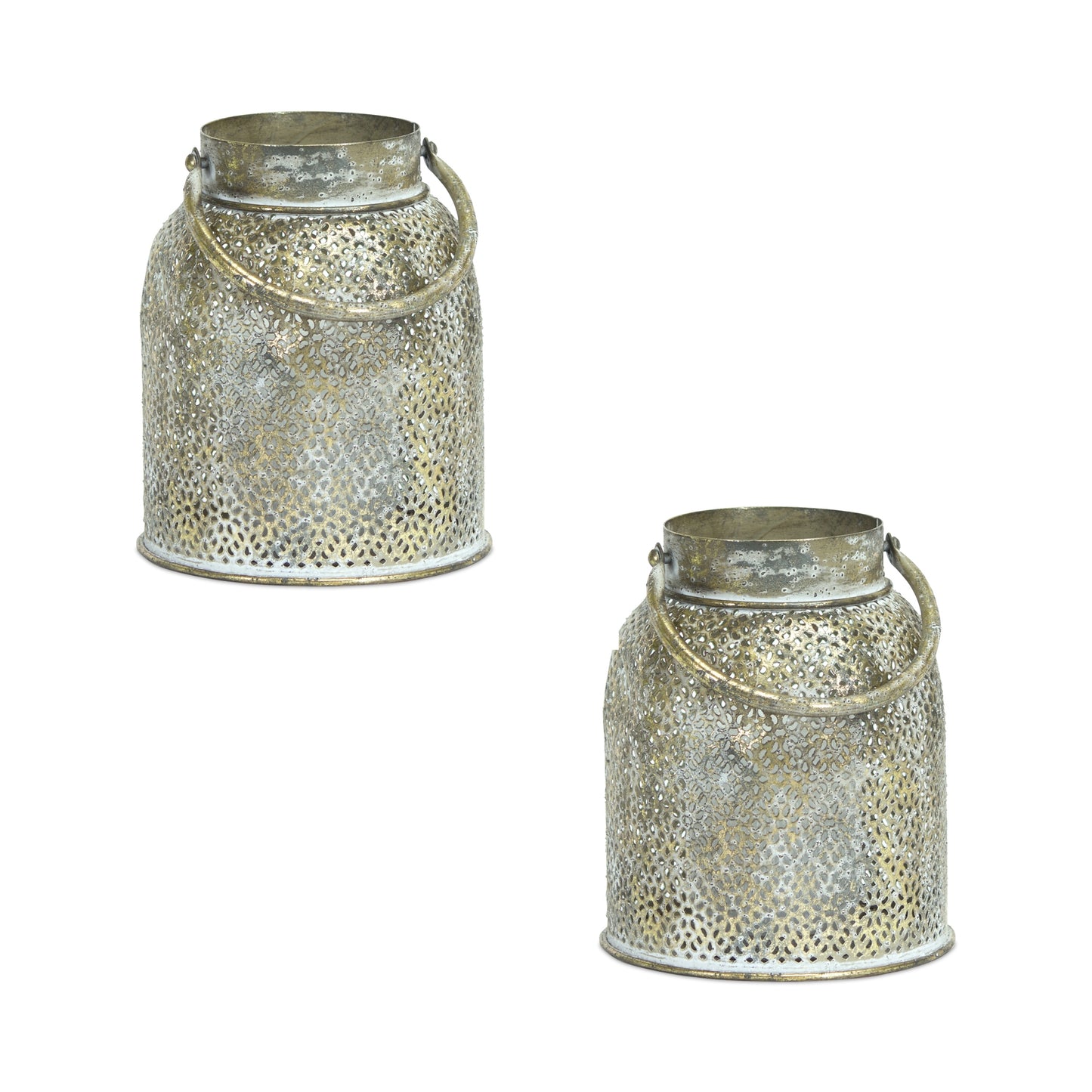 Candle Holder (Set Of 2) 7.5"H Metal