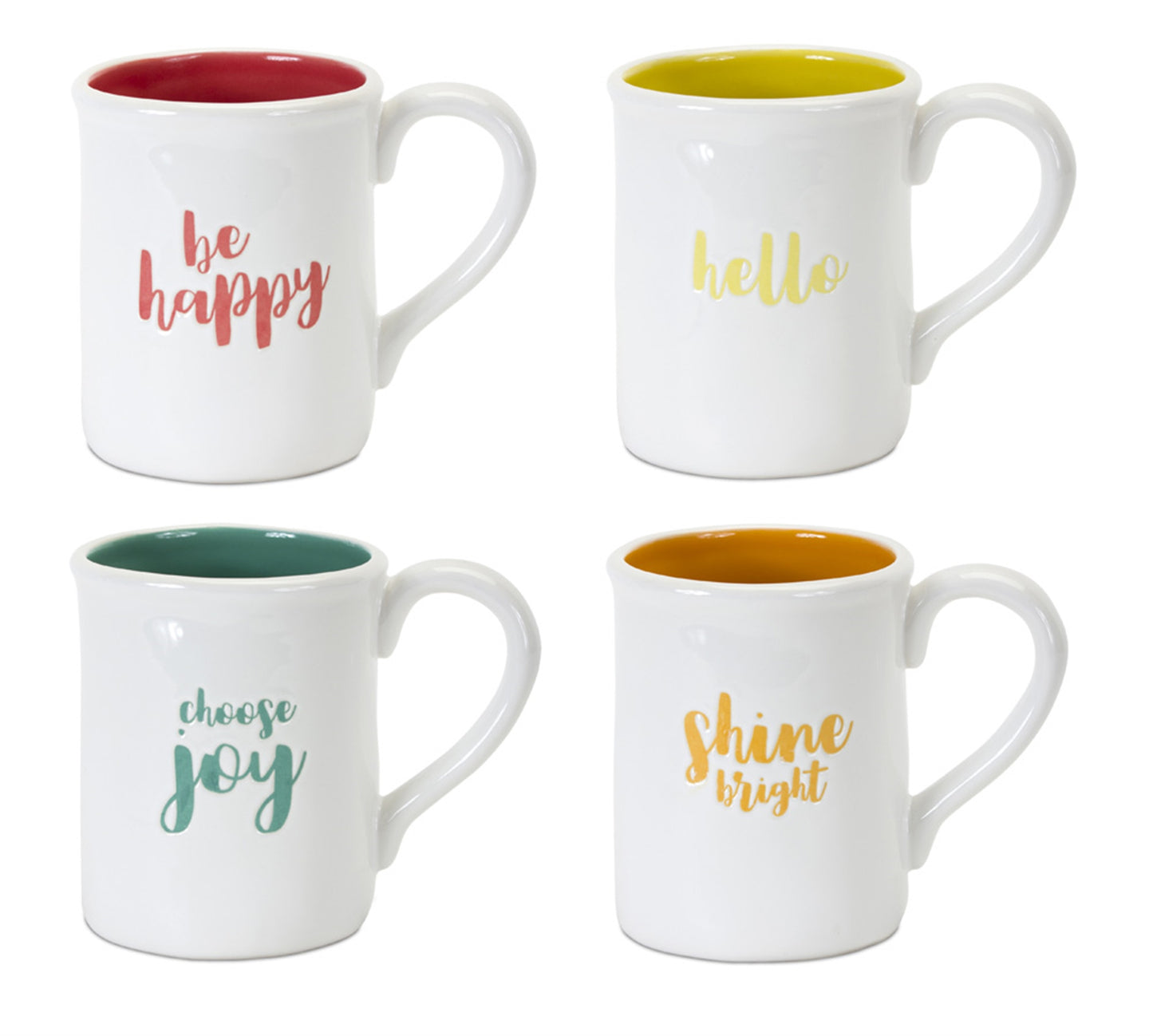 Mug (Set Of 4) 5"H Stoneware