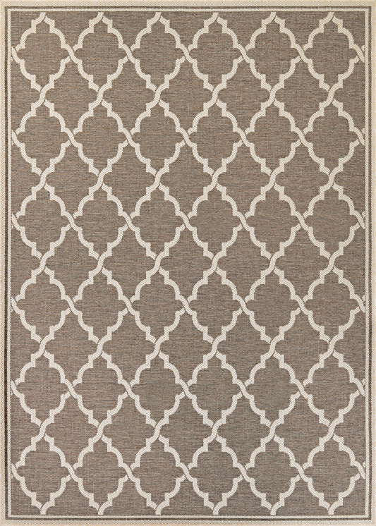 Couristan Monaco Ocean Port Taupe-Sand Rug 5'10" x 9'2"