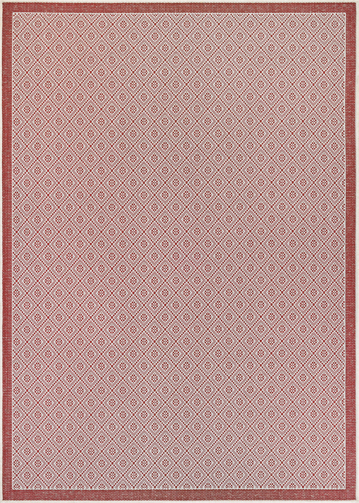Couristan Monaco Sea Pier Sand-Maroon Rug 2' x 3'7"
