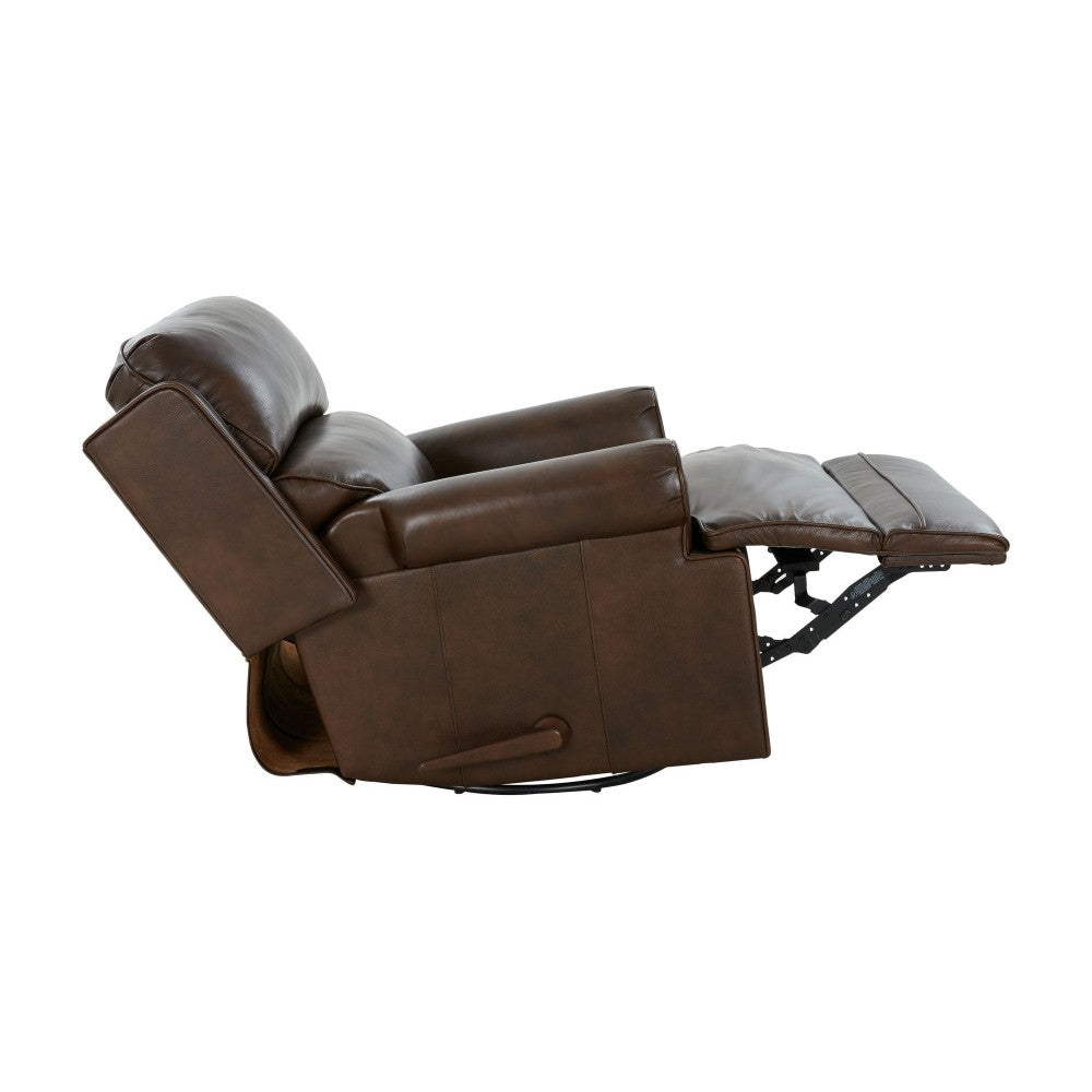 8-1117 The Club Swivel Glider Recliner, Ashford Walnut