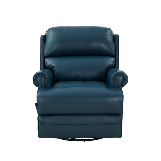 8-1117 The Club Swivel Glider Recliner, Prestin Yale Blue