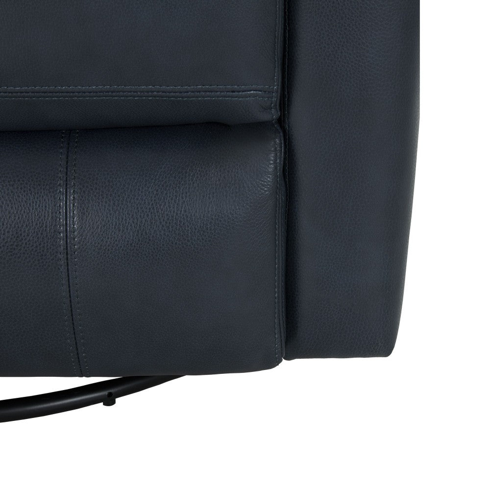8-1119 Marconi Swivel Glider Recliner, Barone Navy Blue