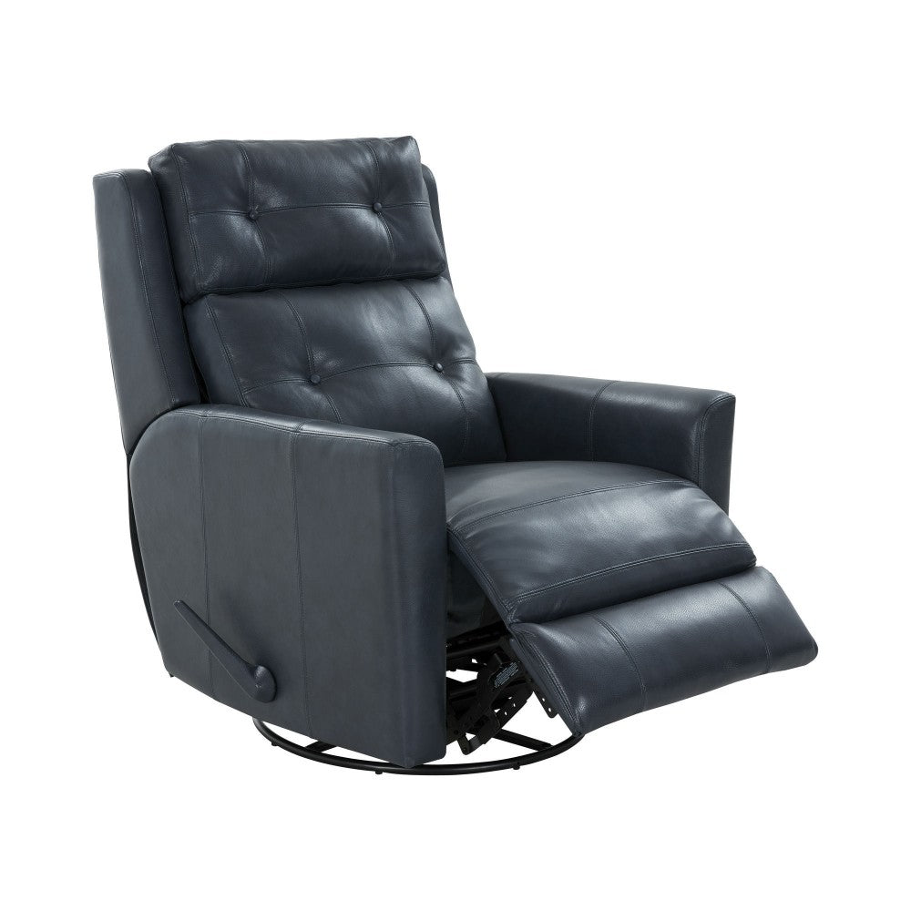 8-1119 Marconi Swivel Glider Recliner, Barone Navy Blue