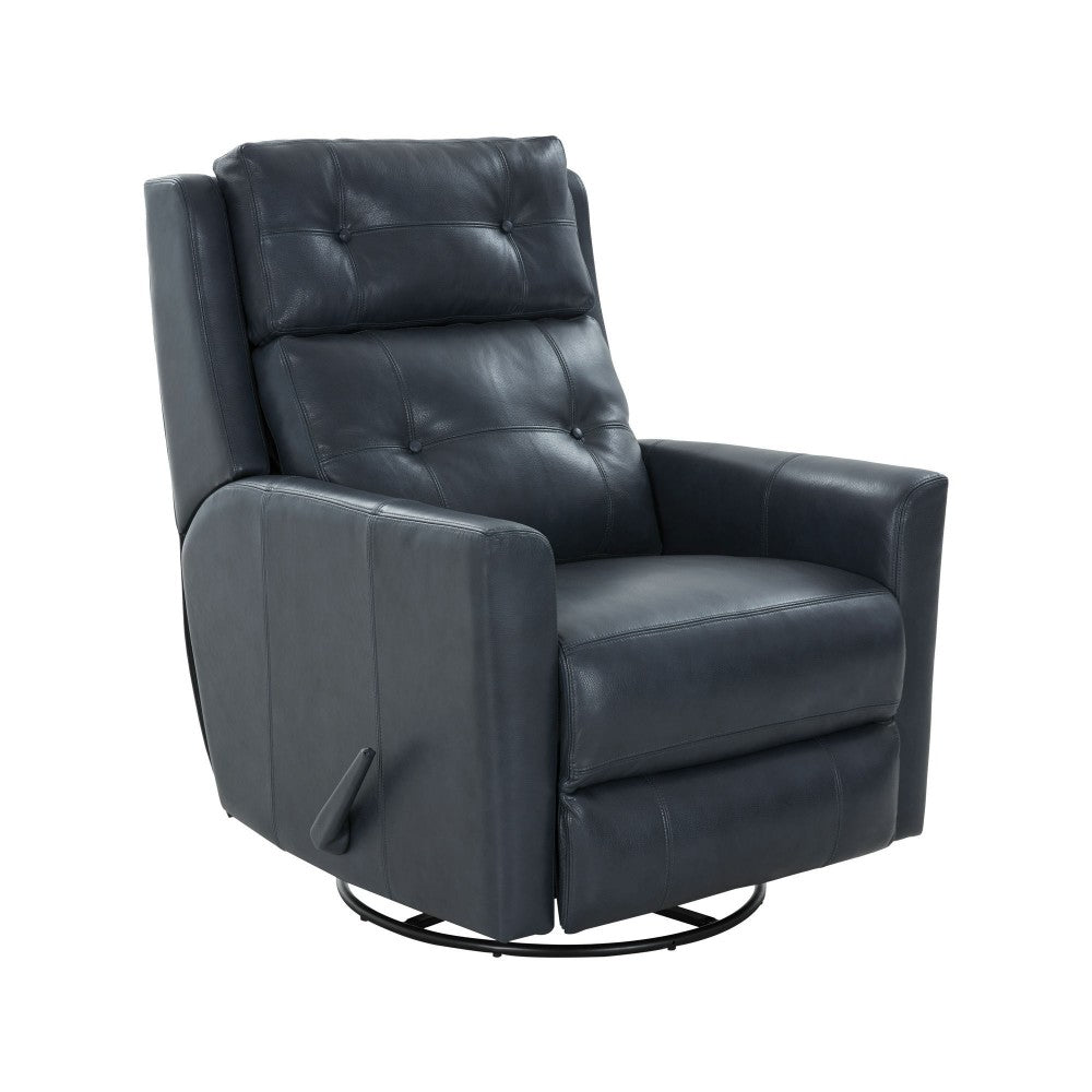 8-1119 Marconi Swivel Glider Recliner, Barone Navy Blue