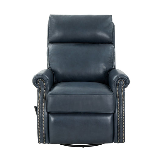 8-4001 Crews Swivel Glider Recliner, Barone Navy Blue