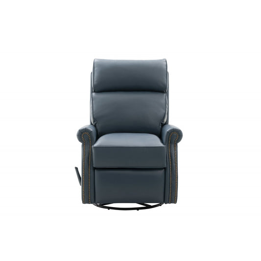 8-4001 Crews Swivel Glider Recliner, Prestin Yale Blue