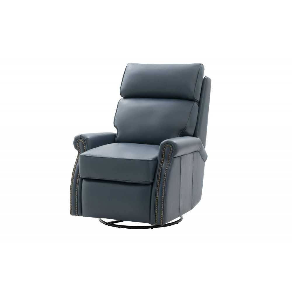 8-4001 Crews Swivel Glider Recliner, Prestin Yale Blue