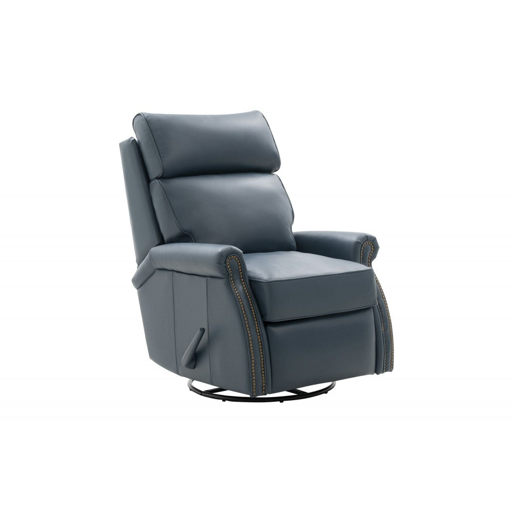 8-4001 Crews Swivel Glider Recliner, Prestin Yale Blue
