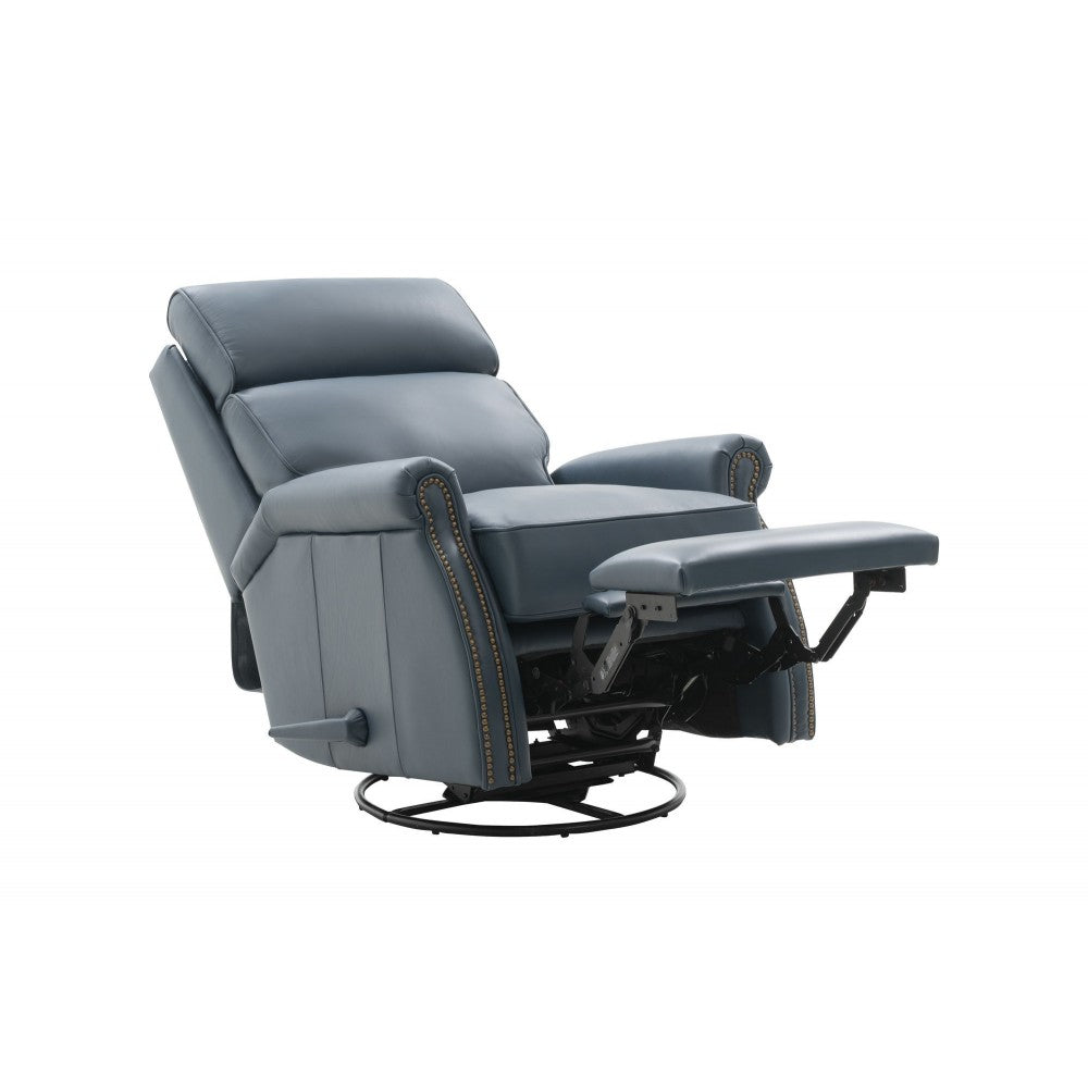 8-4001 Crews Swivel Glider Recliner, Prestin Yale Blue