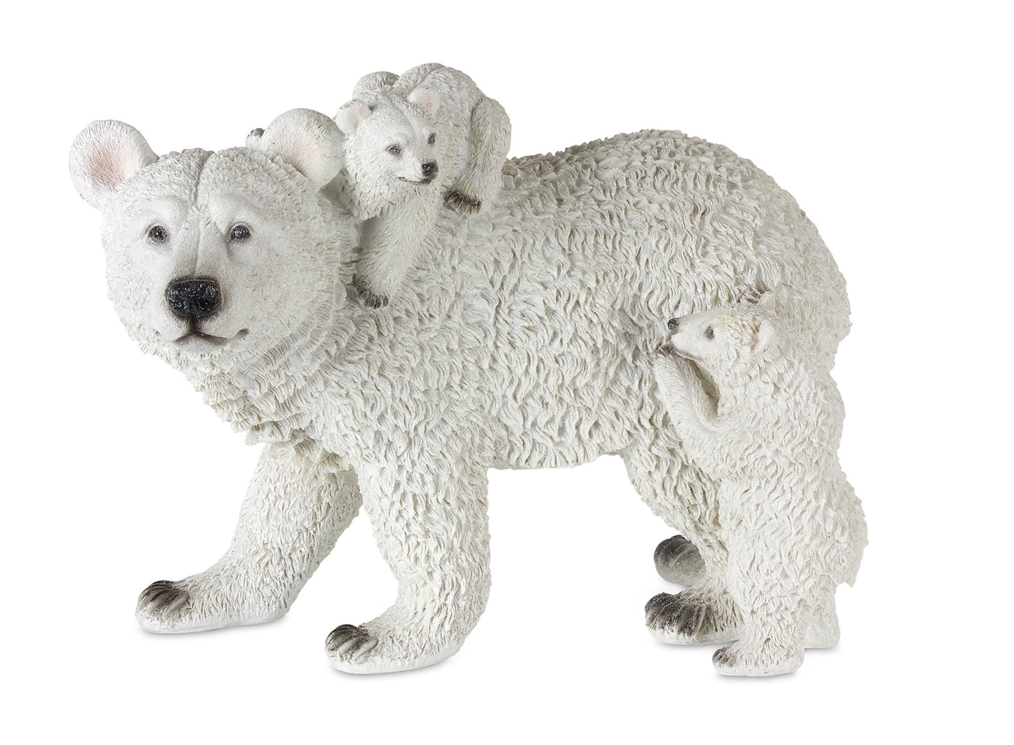 Polar Bear Family 14.25"L x 11"H Resin