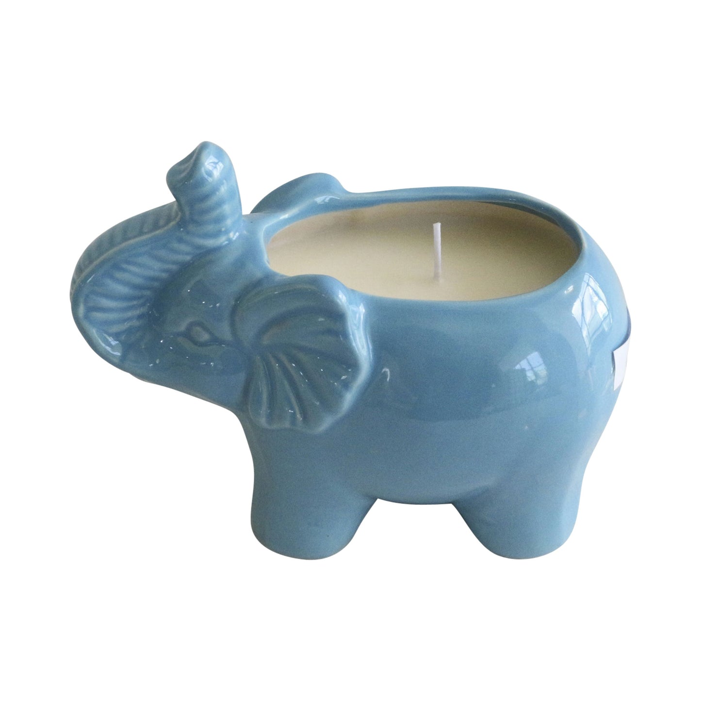 S/4 7" Elephant Citro Candle By Liv & Skye, 8oz