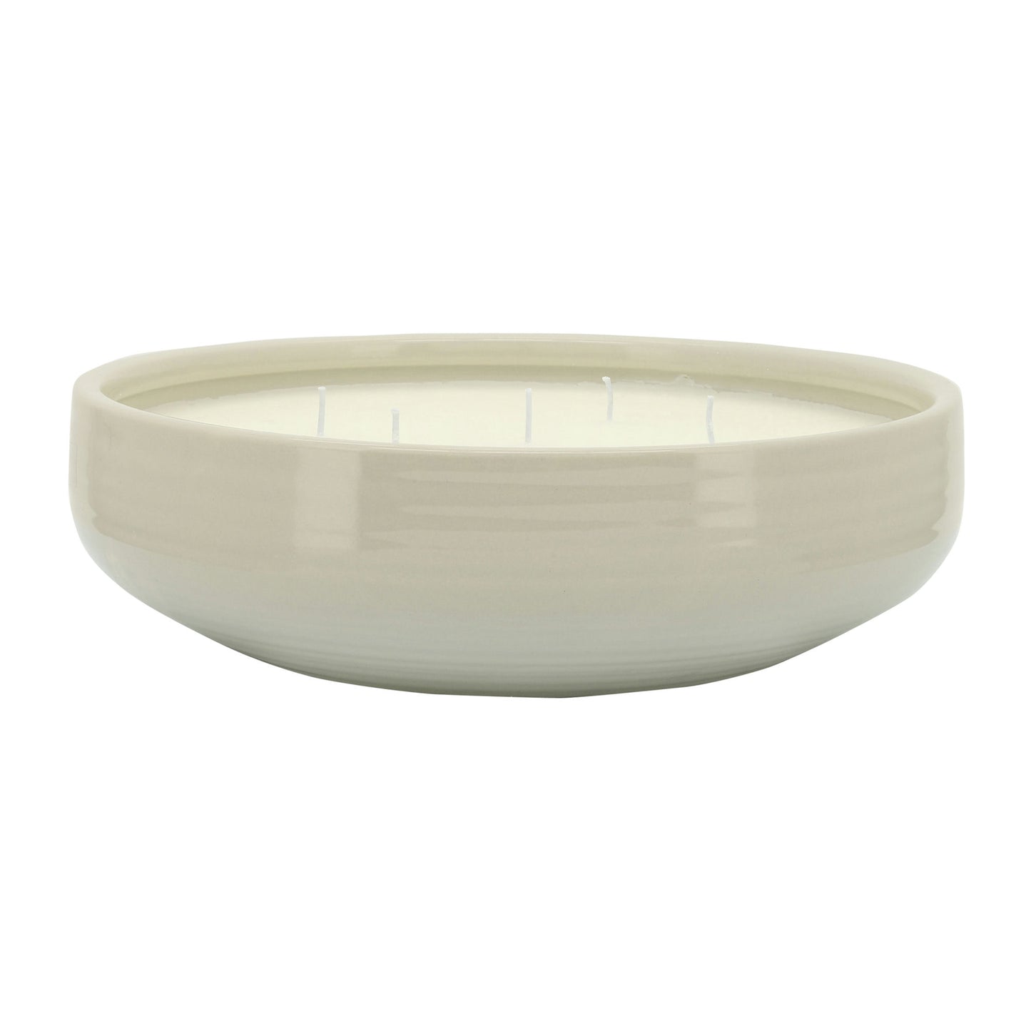 13" Bowl Citronella Candle By Liv & Skye 60oz, White