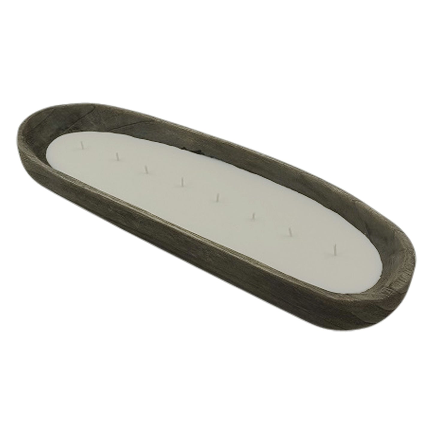 Wood, 24" Scented Candle Tray, Gray 42oz