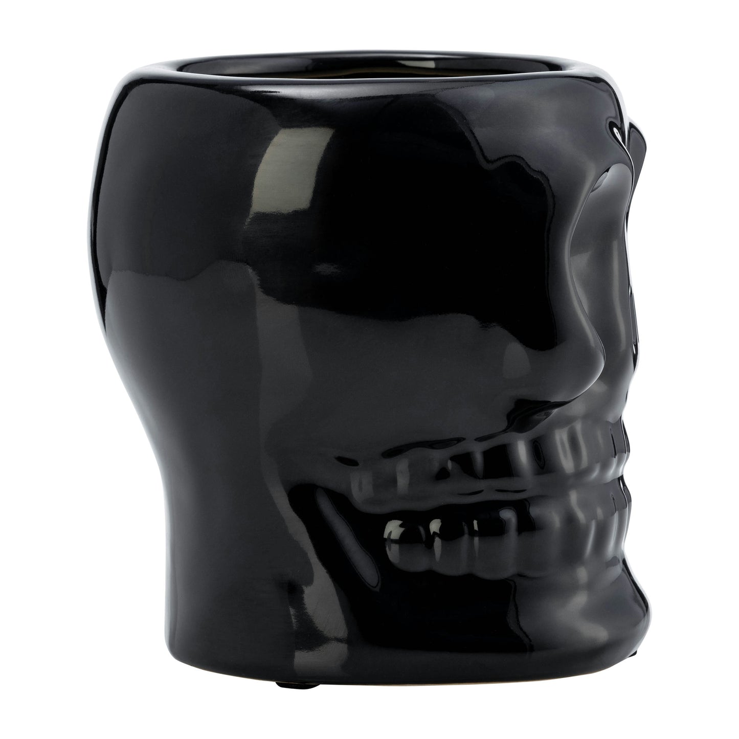 Cer, 5" Skull Scented Candle, Black 14oz
