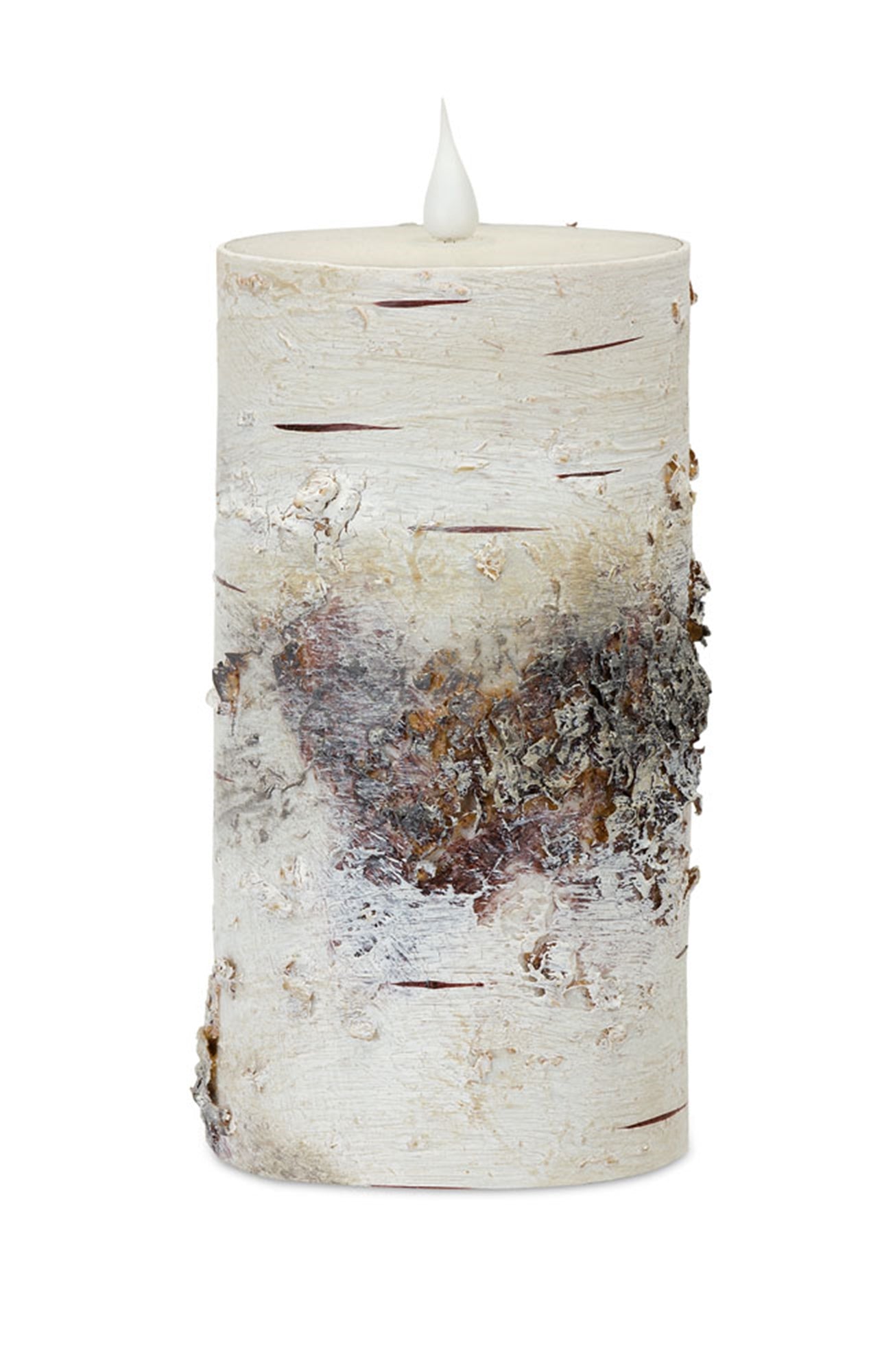 Led Birch Candle 3.5"D x 7"H (With Remote)