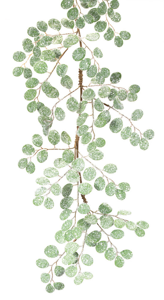 Silver Dollar Garland 4'L (Set Of 2) Foam/Plastic