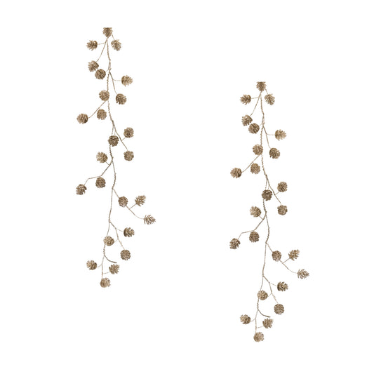 Pine Cone Garland 5'L (Set Of 2) Plastic