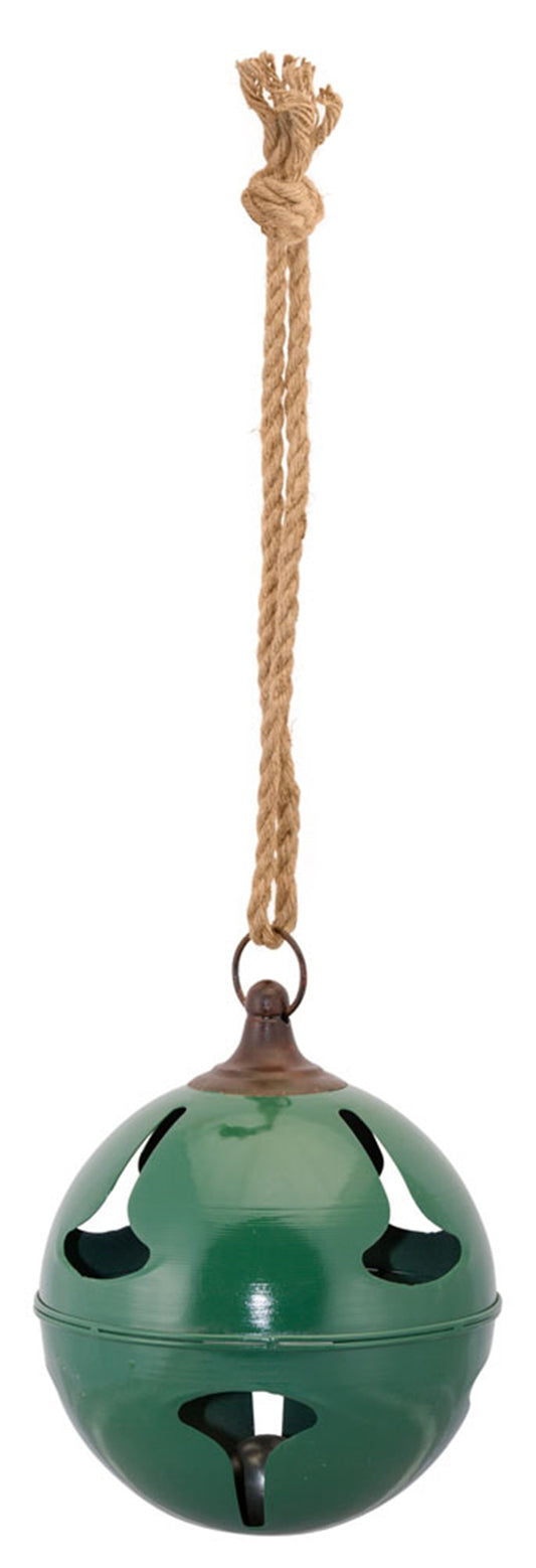 Sleigh Bell 9"D x 29"H (Set Of 2) Iron, Green