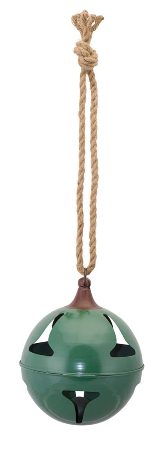Sleigh Bell 8"D x 27"H (Set Of 2) Iron, Green