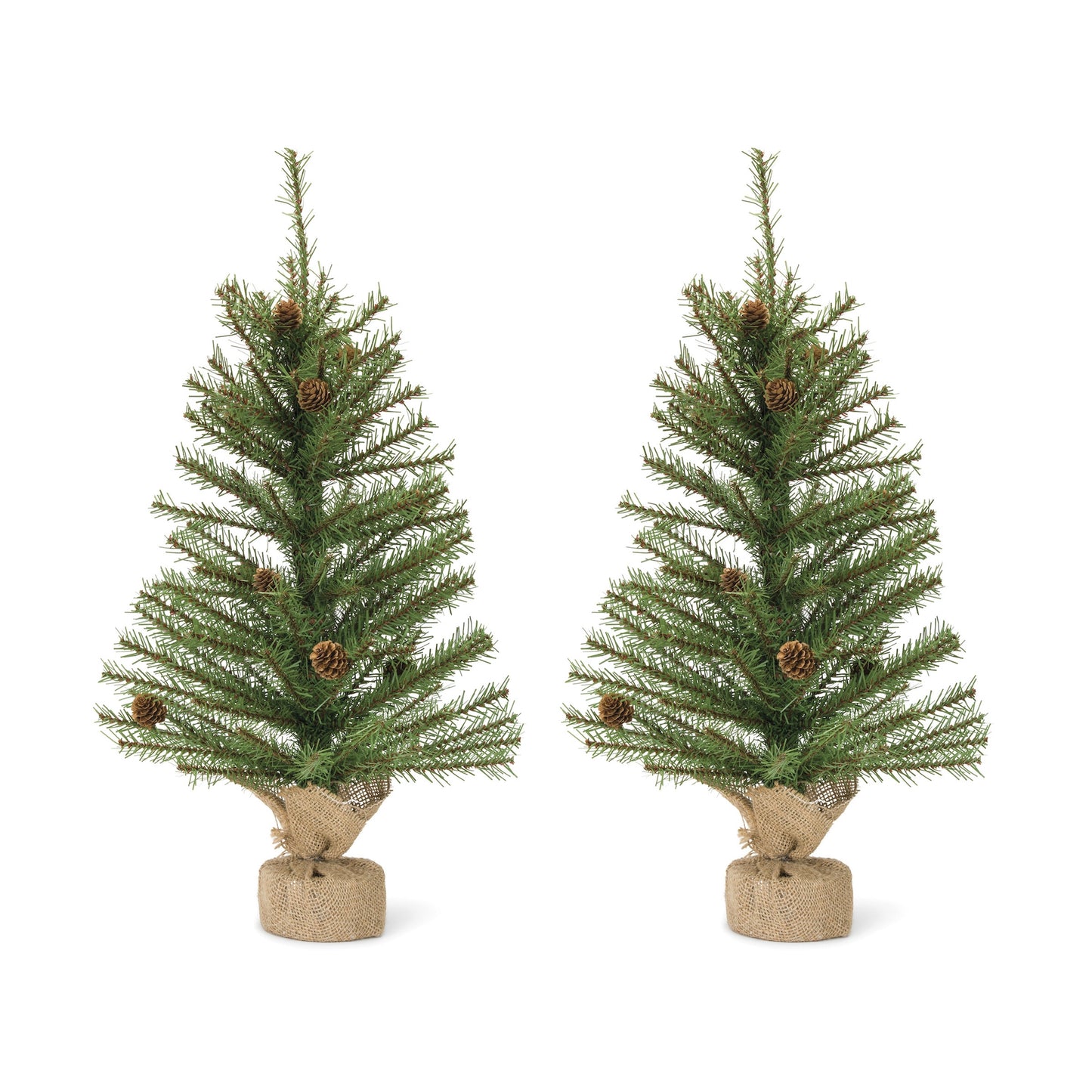 Mini Pine Tree 2'H (Set Of 2) Pvc