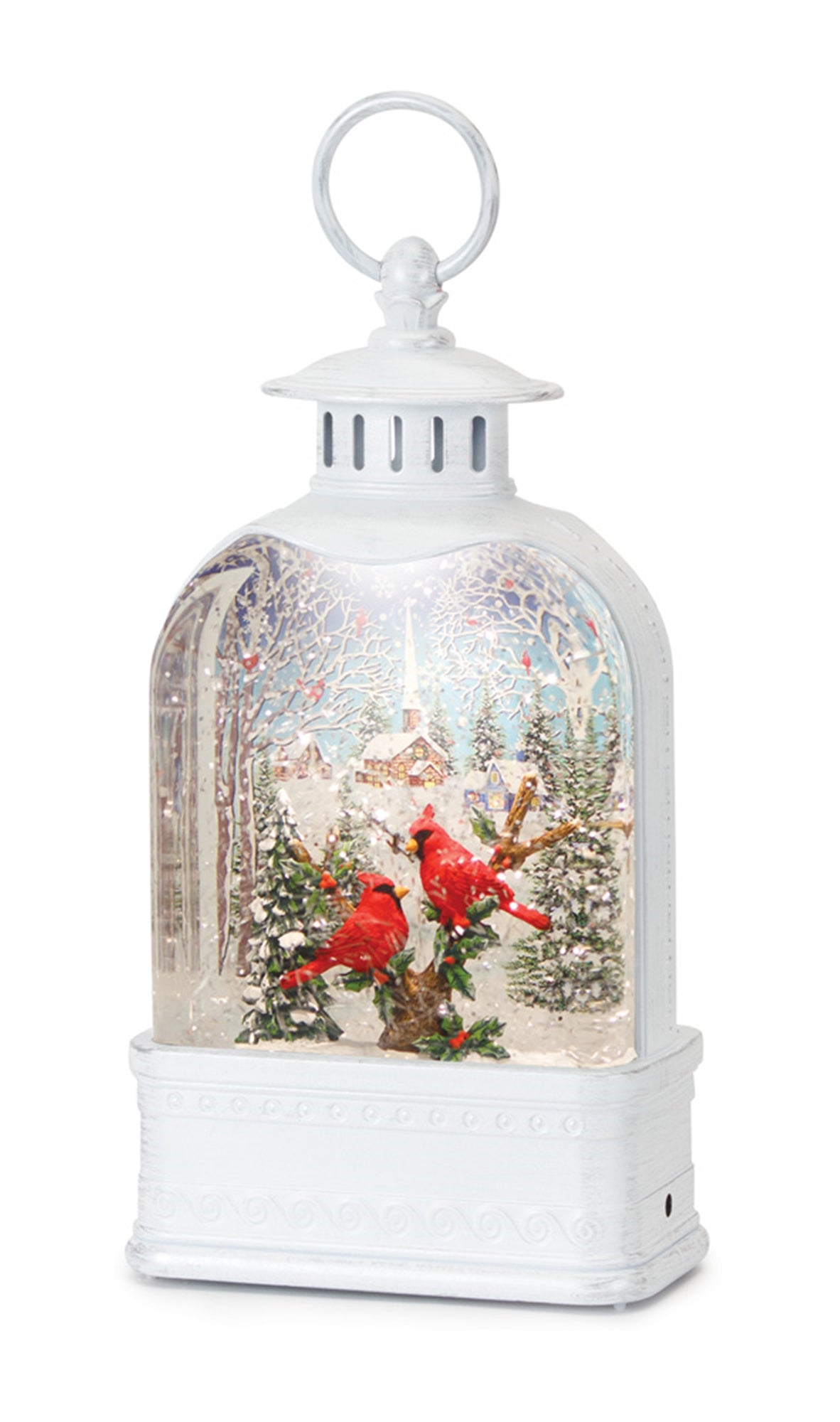 Snow Globe Lantern W/Santa 10.5"H Plastic 6 Hr Timer