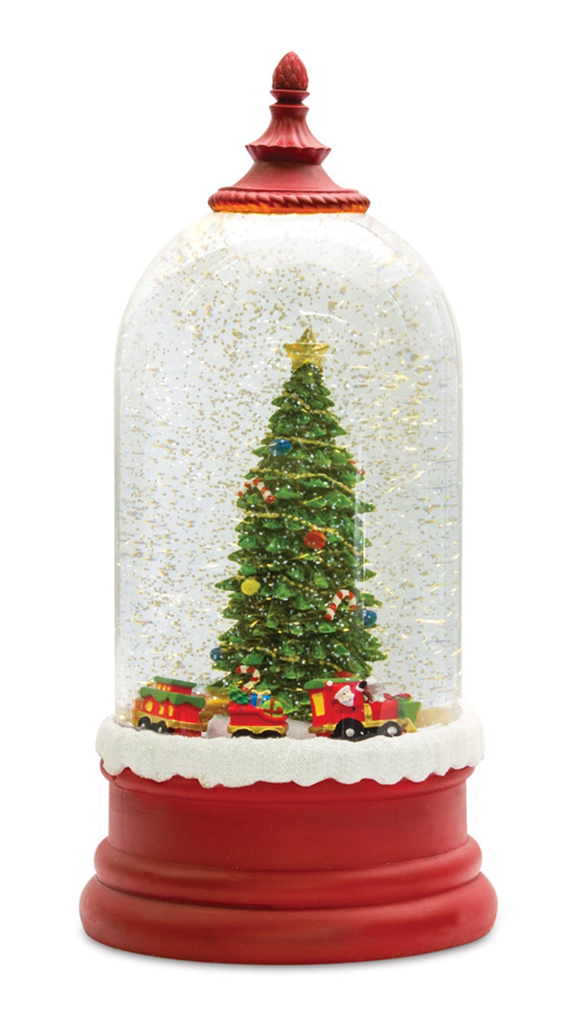 Snow Globe W/Tree 10.5"H Plastic 6 Hr Timer