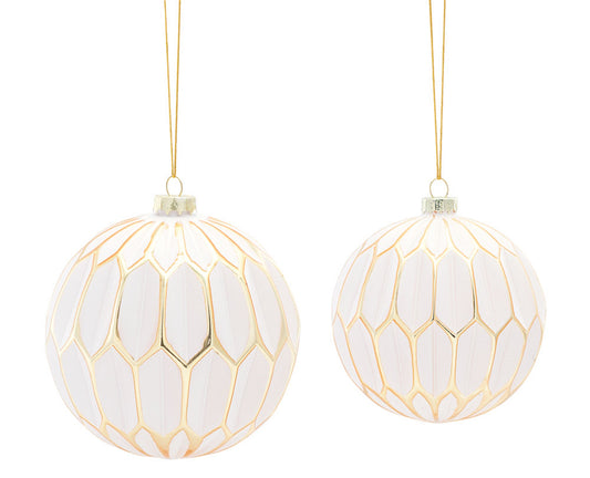 Ornament (Set Of 8) 4"D, 5"D Glass