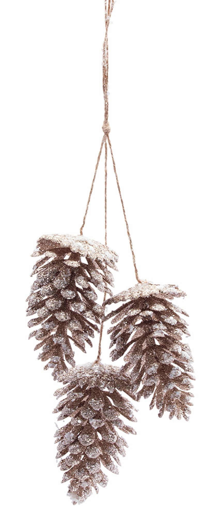 Pine Cone Drop Ornament 18"H (Set Of 6) Plastic