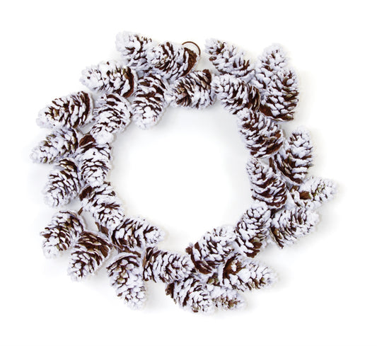 Pine Cone Wreath 18"D Plastic