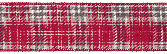 Ribbon 2.5" x 10 Yds. (Set Of 4) Wired Acrylic