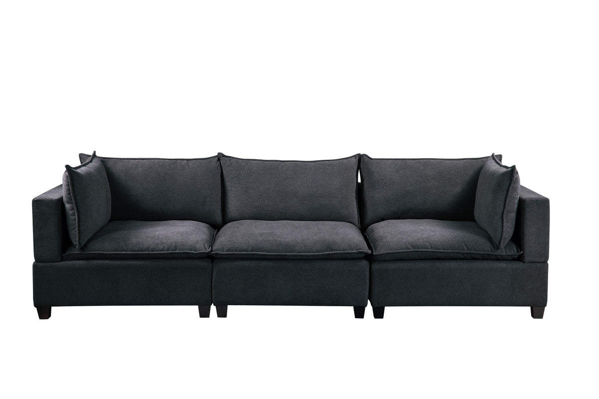 Lilola Home Madison Dark Gray Fabric Sofa Couch