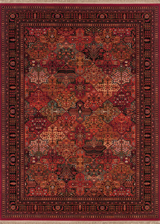 Couristan Kashimar Imperial Baktiari Antique Red Rug 7'10" x 11'2"
