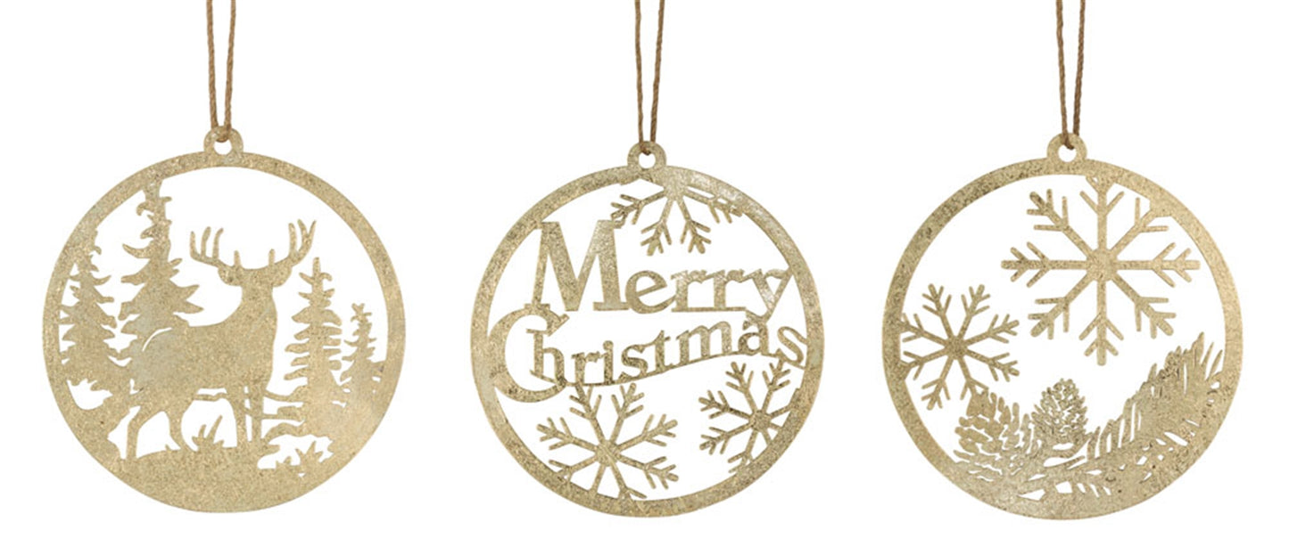 Ornament (Set Of 24) 17.5"H Iron