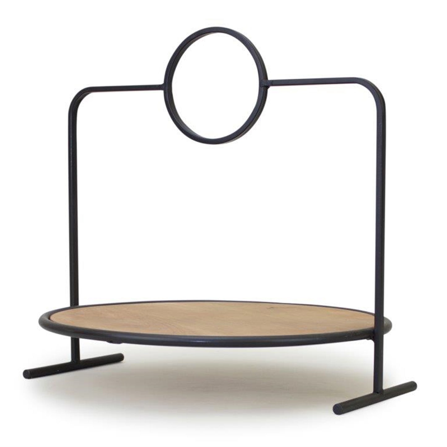 Tray With Handle 14.25"L x 14"H Metal/Wood