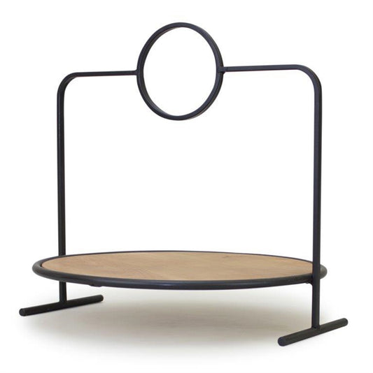 Tray With Handle 14.25"L x 14"H Metal/Wood