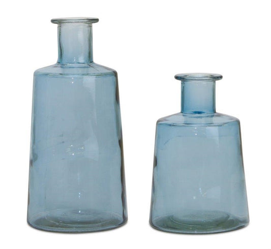 Glass Bottle Vase (Set Of 2)