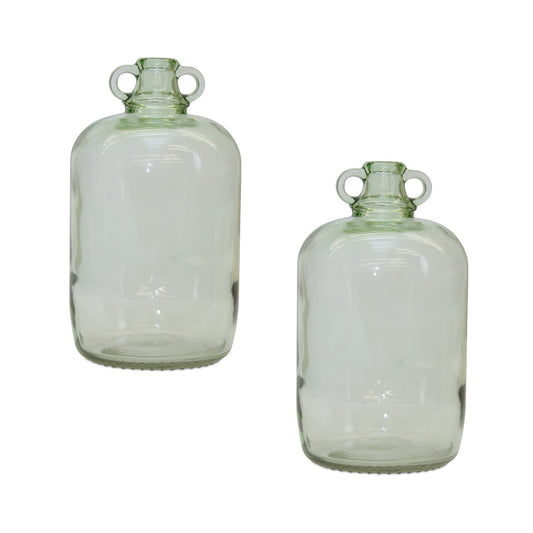 Jug (Set Of 2) 12.25"H Glass